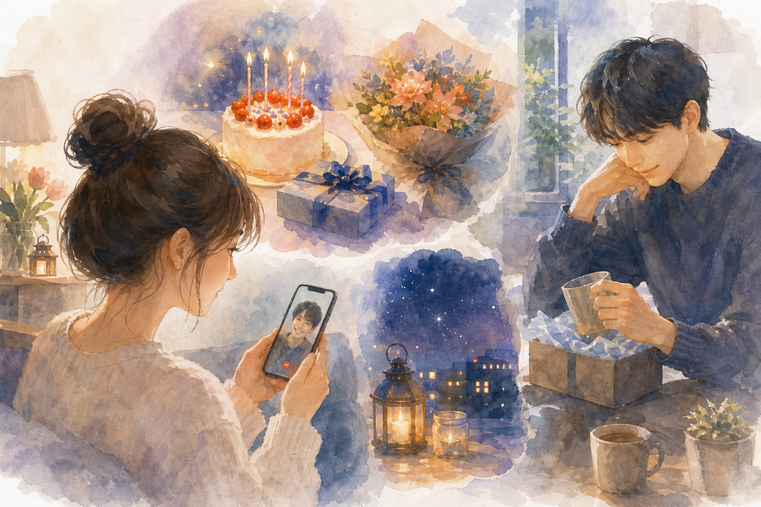 遠距離の彼氏の誕生日に会えないときは？寂しくさせない祝い方の工夫