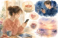 遠距離の彼氏に誕生日LINEはどう送る？喜ばれる内容と例文