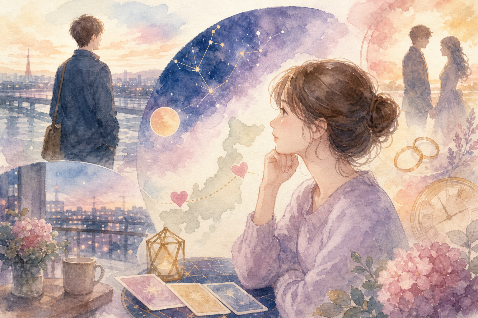 彼氏と遠距離でも結婚できる?占いで見る相性と決断のタイミング