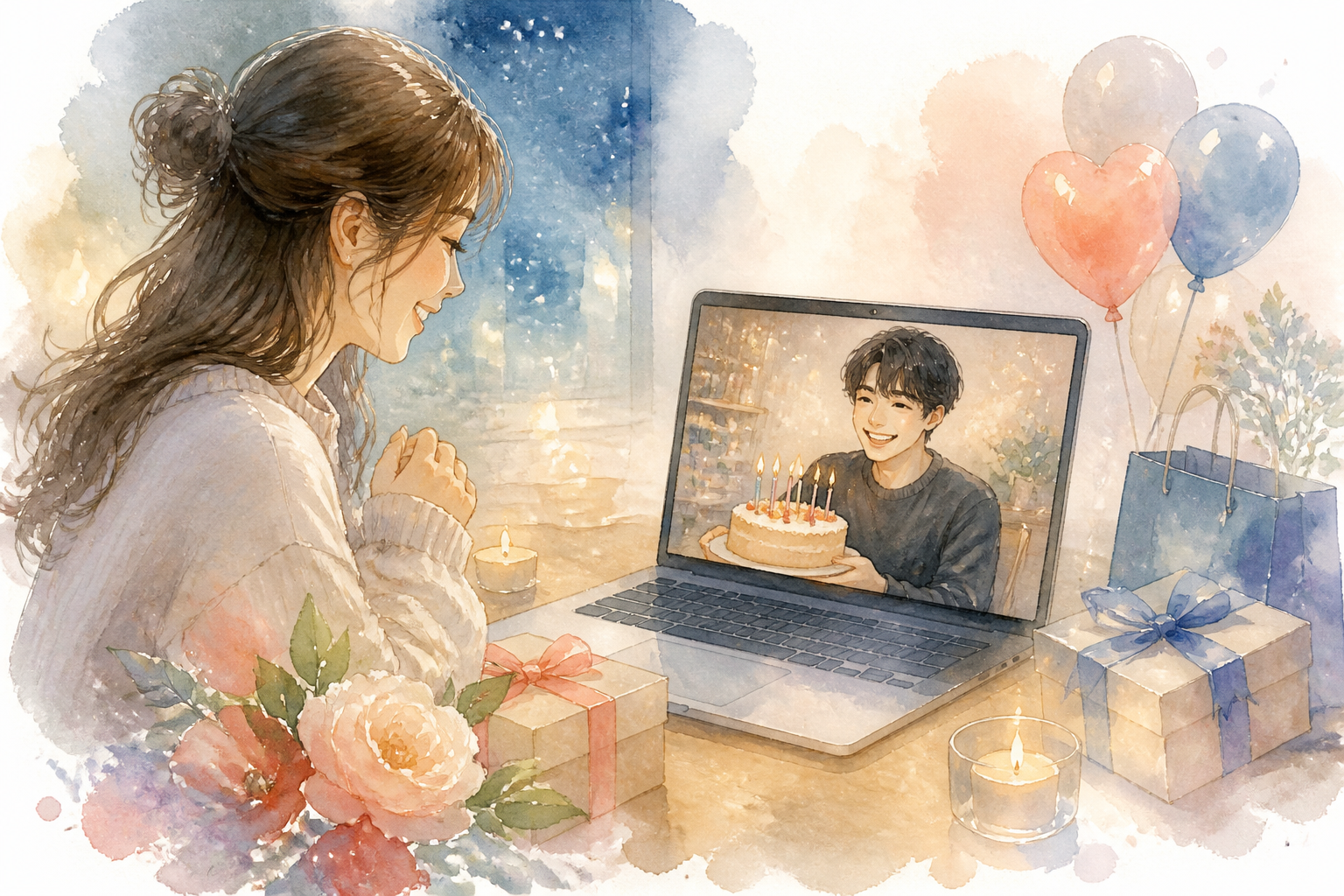遠距離の誕生日は「一緒に祝っている感覚」がいちばん伝わりやすい
